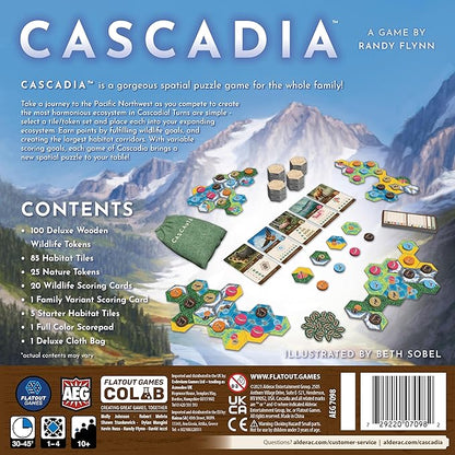 AEG &amp Flatout Games | Cascadia - Award-Winning Board Game Set in the Pacific Northwest | Easy to Learn | Quick to Play | Ages 10+