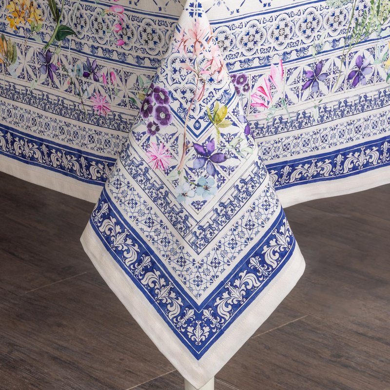 Maison d' Hermine Table Cloth Rectangle Table 100% Cotton 54 x 72 Inches Tablecloth Reusable Decorative for Dining Kitchen Room Farmhouse Home Gifts for Mothers Day Spring Summer - Faience