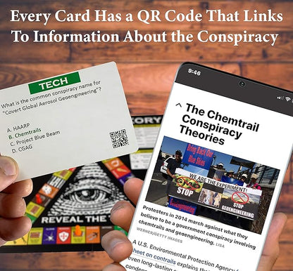 Neddy Games Conspiracy Theory Trivia Board Game - 3rd Edition