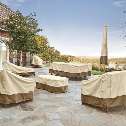 Classic Accessories Veranda Water-Resistant Patio Lounge Chair Cover - 38 Inch, 2-Pack