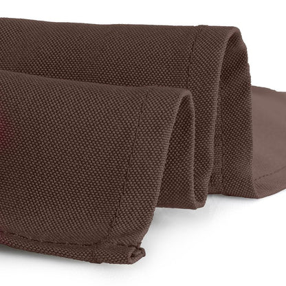 Gee Di Moda Rectangle Tablecloth - 90 x 132 Inch Chocolate Table Cloth for 6 Foot Tables with Floor-Length Drop - Heavy Duty Washable Fabric for Holiday Party, Dinner, Weddings & Baby Shower