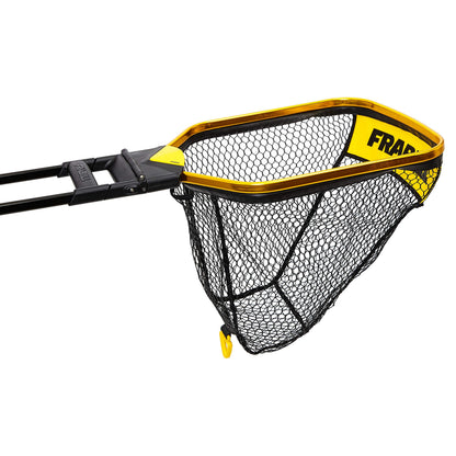 Frabill Trophy Haul Bearclaw 1418 Fishing Net, One Hand Designed Landing Net, Black and Gold (FRBNX14S)