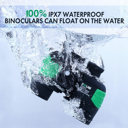 ESSLNB 7X50 Marine Binoculars IPX7 Waterproof Binoculars for Boating with Illuminated Rangefinder and Compass BAK4 Prism FMC Military Floating for Navigation Hunting w/Bag and Strap
