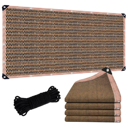 90% Shade Cloth Sun Shade Fabric Privacy Screen Shade Cover for Patio Garden Pergola Shade Cover Canopy with Gromments（Mocha 20 x 30 FT ）