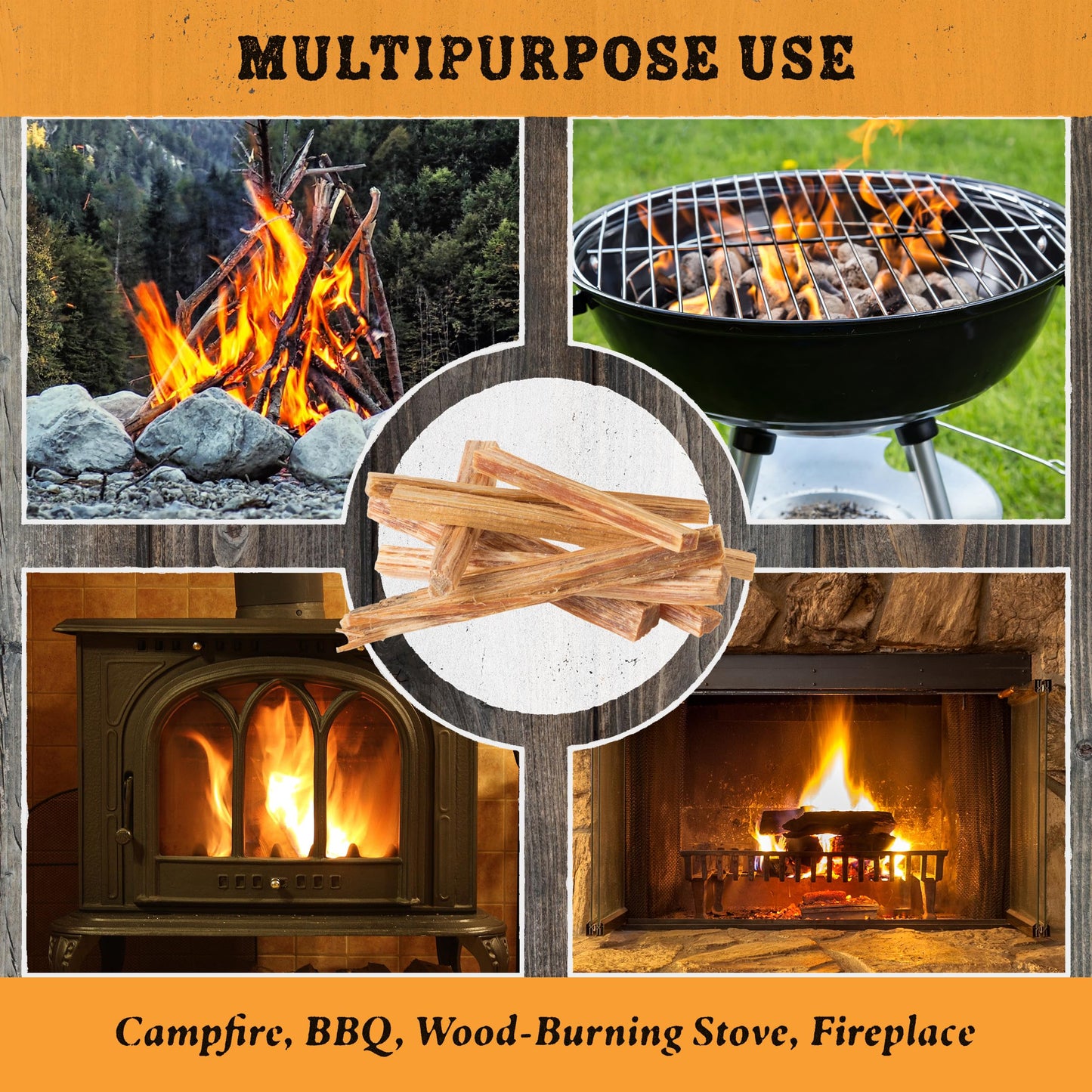 Fatwood Fire Starter Sticks 25-lb Box 2-Pack - Indoor or Outdoor 100% All Natural Pine Fire Starters for Campfires, Fireplace, Firepit, Wood Stove, or BBQ Grill - Kindling Wood Firewood by Pure Garden