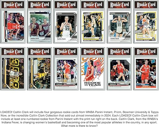 LOADED! All Caitlin Clark Collector's Box: 4 Certified Mint+ Rookie Cards from Women's Basketball