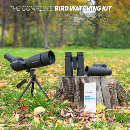 Omano Smithsonian 12x50 Monocular Telescope with Smartphone Adaptor – Monoculars for Adults - High Powered Telescope – Ideal Monocular for Bird Watching and Nature Enthusiasts – HD monocular telescope