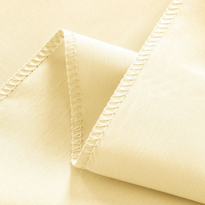 ZarzaaSik 2-Pack 60x102 inch Beige Table Cloths, Solid Stain and Wrinkle Resistant Oblong Tablecloth, Premium Plain Weave Polyester Fabric Rectangle Table Linen Covers for Hotel, Wedding
