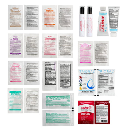 Adventure Medical Kits Mountain Series Medical Kit - Mountaineer - Emergency Medical First Aid Kit - For 28 People for 10 Days - Comes with QuikClot Gauze, Tourniquet, Guide Book & More - 218 Pieces