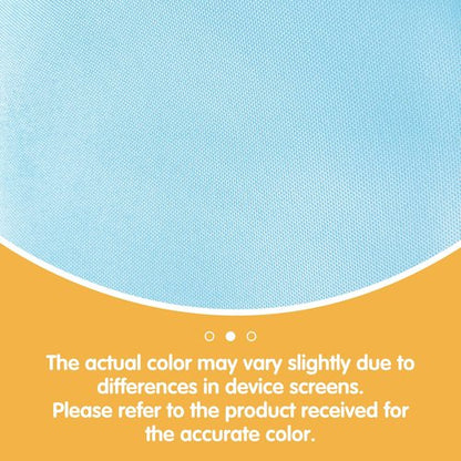 BRILLMAX 8 Pack Light Blue Tablecloths 60 x 102 Inch for 6ft Rectangle Tables - 150 GSM Polyester Fabric, 15" Standard Drop, Water, Stain & Wrinkle Resistant Cloth Cover for Wedding Dining Buffet
