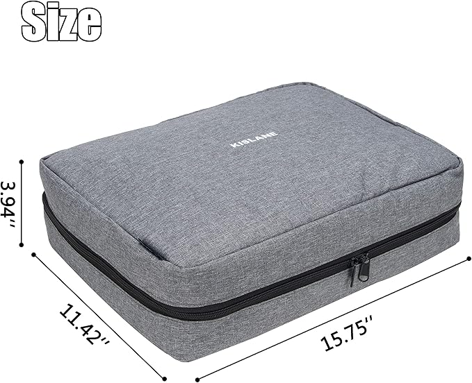 KISLANE Board Game Carrying Case with 18 Pockets for Board Games Pieces Tokens Cards and More Expandable Board Game Storage Solution for Travel Party Gathering
