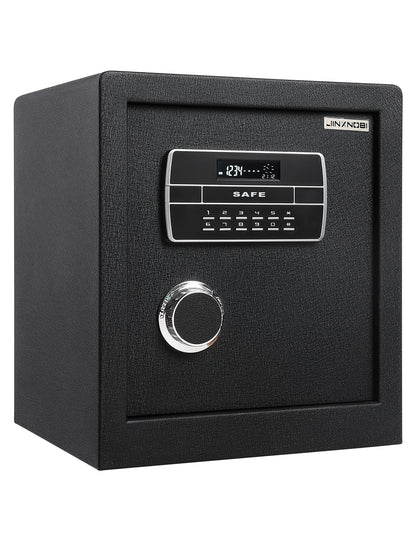 JINXNOBI 2.2 cubic feet Safe Box with fire and waterproof bag,Security home safe cabinet,Digital lock box with Keypad for home,office and hotel to secure documents,pistols