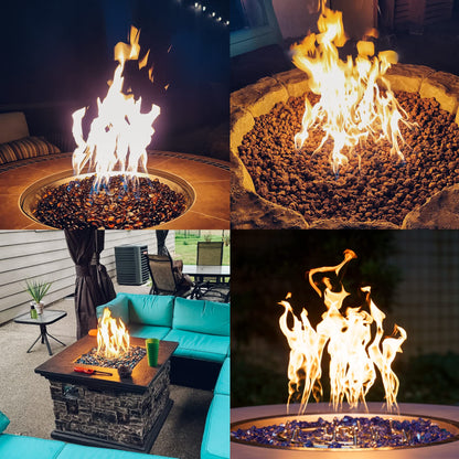 Skyflame 30-Inch Round Stainless Steel Fire Pit Jet Burner Ring, High Flame