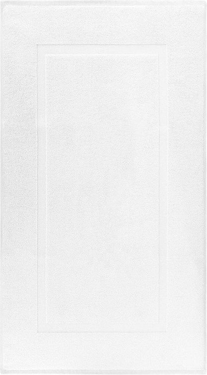 Cotton Paradise 100% Cotton Bath Mats - Soft, Absorbent & Quick-Dry | Set of 2, 20x34 Inches, White