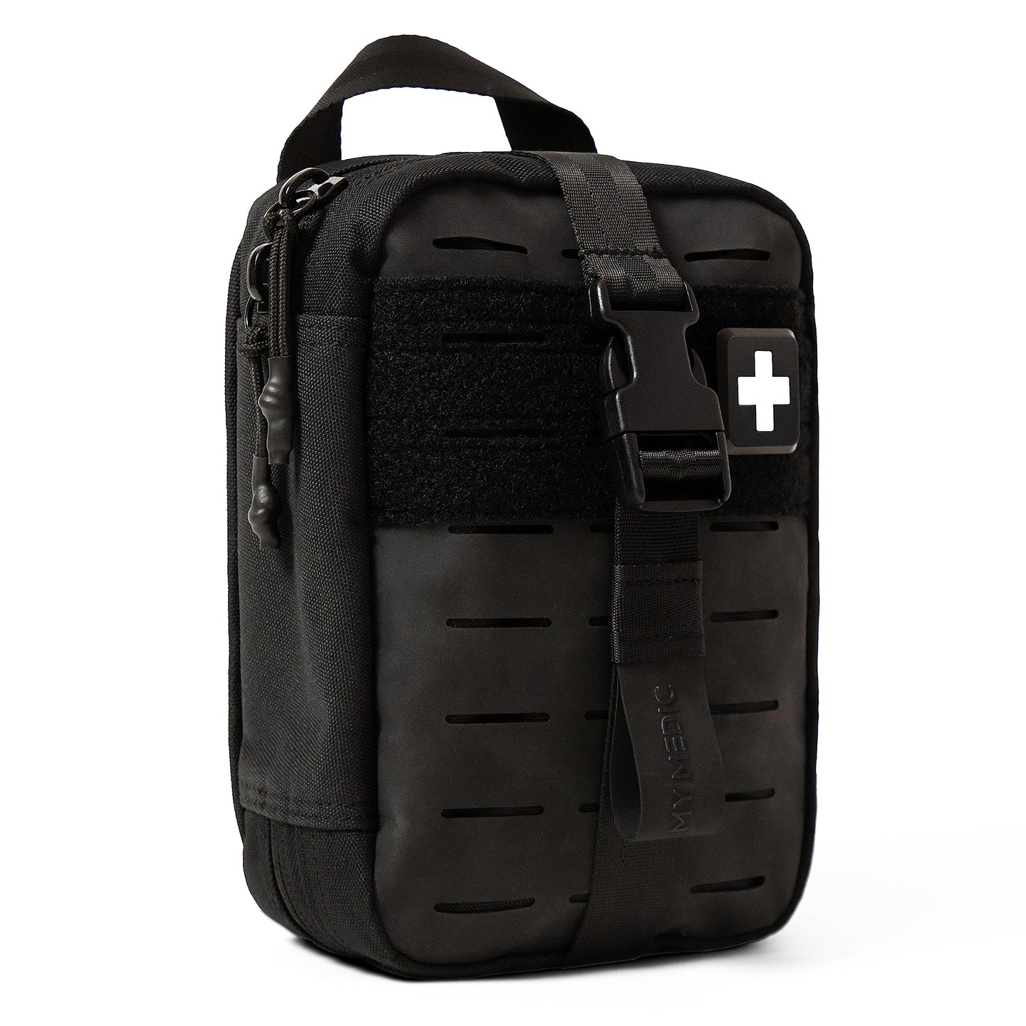 My Medic MyFak Mini First Aid Kit - Small and Lightweight for Camping Hiking and Backpacking - IFAK with 70 Items - HSA/FSA Great for Travel - Black