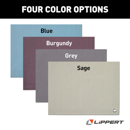 Lippert Outdoor Patio Rug - Gray, 8' x 20'