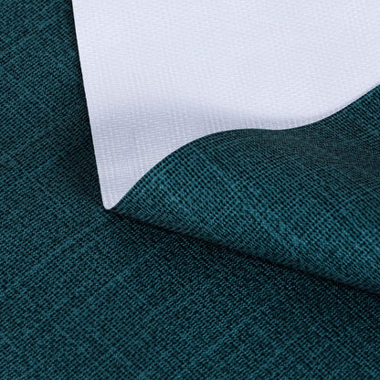 sancua 100% Waterproof Rectangle PVC Tablecloth - 52 x 70 Inch - Oil Proof Spill Proof Vinyl Table Cloth, Wipe Clean Table Cover for Dining Tables, Buffet Parties and Camping, Deep Teal