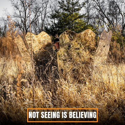 Summit Outdoors GhostBlind Predator Hunting Ground Blind 4-Panel Reflective Hunting Blind