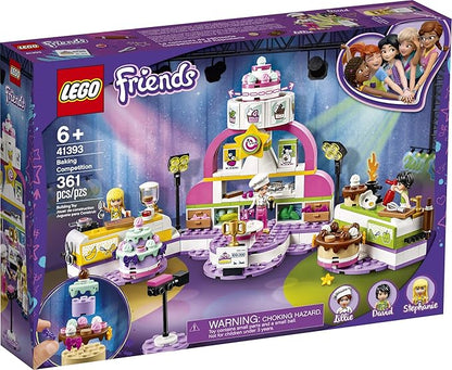 LEGO Friends Baking Competition 41393 Building Kit Set Baking Toy Featuring 3 Friends Characters and Toy Cakes (361 Pieces)