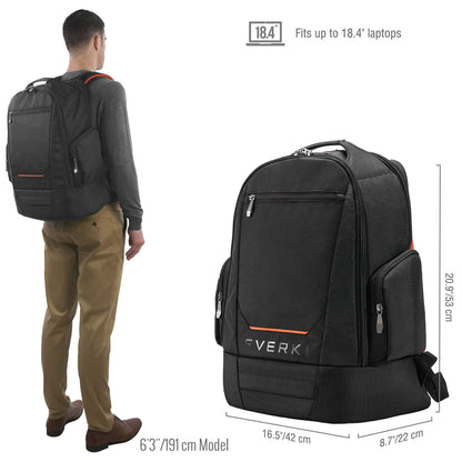 Everki ContemPRO 117 Large Spacious 18.4-Inch Gaming or Workstation Laptop Backpack & Targus Portable Chill Mat HD3 Gaming with 3 Ultra-Quiet Fans and Integrated Airflow Ventilation