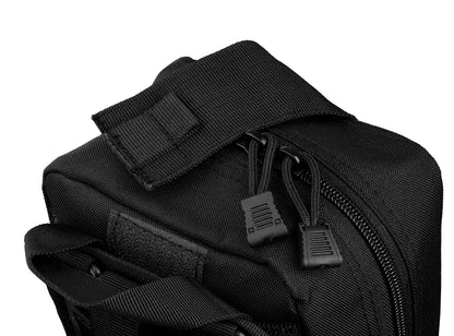 Scherber Premium IFAK Kit Trauma Pack | HSA/FSA Approved | SOF Tourniquet, QuikClot 4x4 HyFin Chest Seal, Israeli Bandage | Fully Stocked MOLLE Pouch for Gunshot, Bleeding, Major Wound Care (Black)