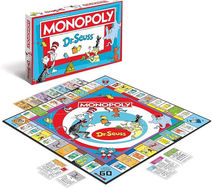 Monopoly: Dr. Seuss | Buy Sell Trade Books | Collectible Classic Monopoly Game Featuring Custom Game Board &amp Artwork | Officially-Licensed Game &amp Merchandise