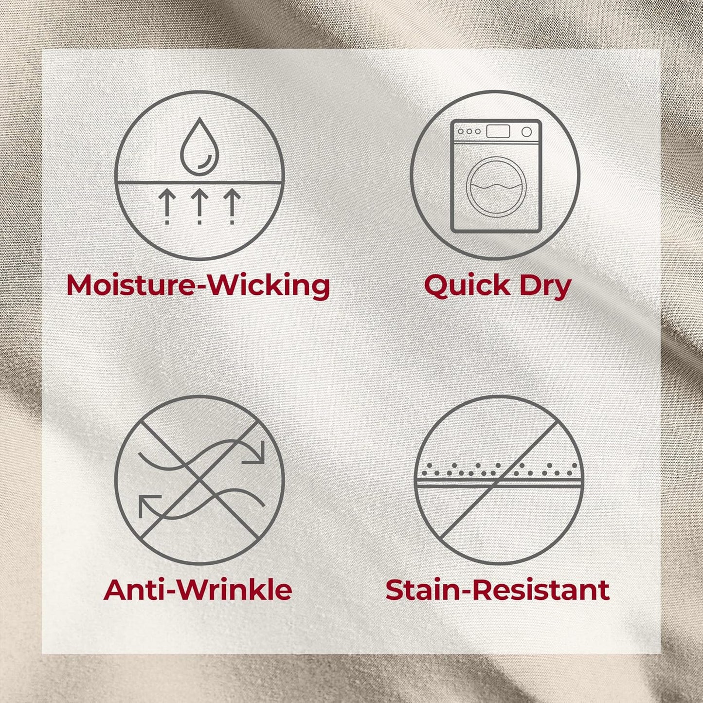 Mellanni Twin Sheets Set - 3 PC Hotel Luxury Bedding | Extra Soft, Cooling, Wrinkle-Resistant (Beige)