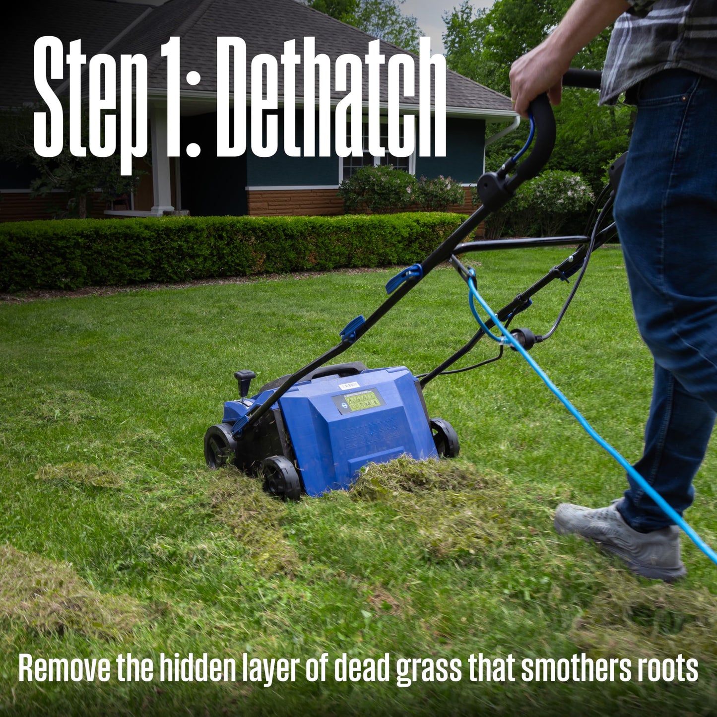 Westinghouse 16" 15-Amp 2-in-1 Electric Dethatcher and Scarifier with Collection Bag