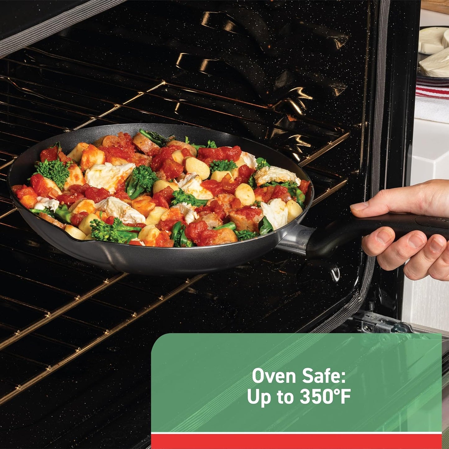 T-fal Specialty Nonstick 3 Quart Handy Pot - Oven Safe Up to 350°F | Dishwasher Safe Black Cookware