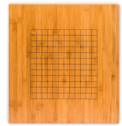 Yellow Mountain Imports Bamboo 2-Inch Reversible 19x19/13x13 Go Game Set Board with Double Convex Melamine Stones and Bamboo Bowls - Classic Strategy Board Game (Baduk/Weiqi)