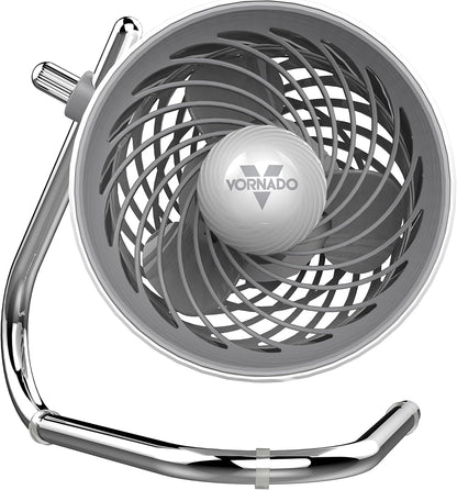 Vornado Pivot Personal Air Circulator - Portable Desk Fan with Powerful Airflow | Ice White