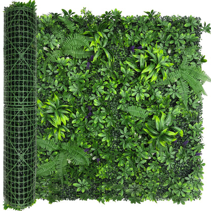 DOPGIB Artificial Green Boxwood Grass Wall Roll: 48"x128"(43 SQFT) UV Protected Ivy Privacy Hedge Fence Screen for Chain Link Fences Panel Indoor,Outdoor Patio Balcony & Garden