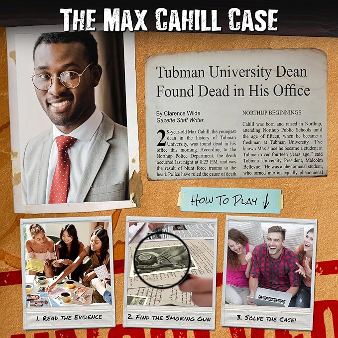 Unsolved Case Files | Cahill Max - Cold Case Murder Mystery Game - Can You Solve The Crime?