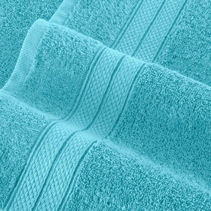 Elegant Comfort 6-Piece Towel Set - Premium Soft 100% Turkish Cotton, Quick-Drying Aqua Towels