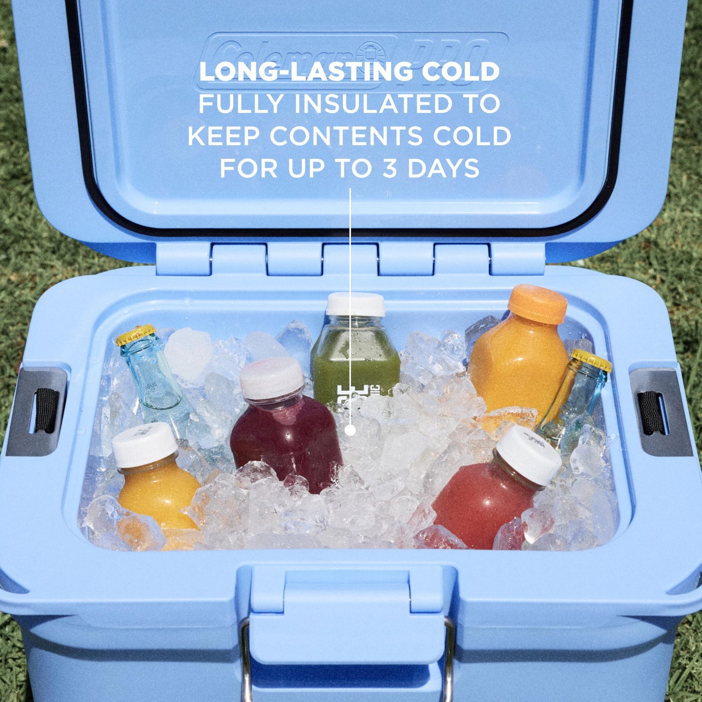 Coleman Pro Heavy-Duty 25qt Ultra-Light Premium Hard Cooler, Extra-Thick Insulation Keeps Ice up to 3 Days, 36-Can Capacity