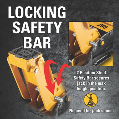Cat 4500 Pound Xtra Low-Profile Jack, Extra Low, Classic Cars, Lowered Vehicles - 980723ECE