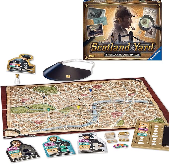 Ravensburger Scotland Yard Sherlock Holmes Edition - Strategy Game for Ages 8+ | Engaging Brain Teaser | Ideal for Family Game Night Award-Winning Game