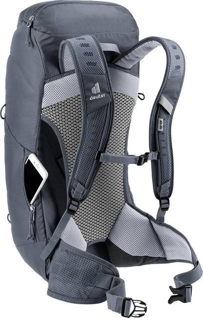 Deuter AC Lite 24L Hiking & Daypack Backpack with Steel Frame & Superior Breathability - Black
