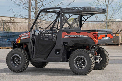 Rough Country Rear Cargo Rack for Polaris Ranger 1000 & XP 1000 - Heavy-Duty Steel with Tie-Down Mesh Panels, Easy Bolt-On Install