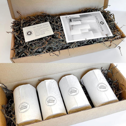 White Pillar Candles, Handmade in Europe, 4 Pack – RSPO Certified, Dripless & Smokeless Velas, Long Burning Candles 70 Hours per Large Candle, Unscented Candle Set (4 pcs, Ø 2.8 in x H 4.7 in, White)