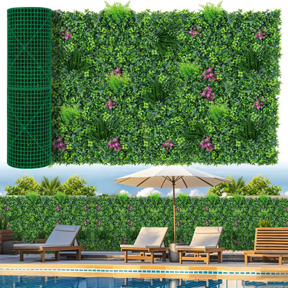 Grooy Boxwood Roll Panels, Grass Wall 40"x120"(33.33 SQFT), Grass Backdrop, Privacy Screen, Sun Protected Green Wall Decor for Outdoor, Indoor, Garden, Backyard and Décor