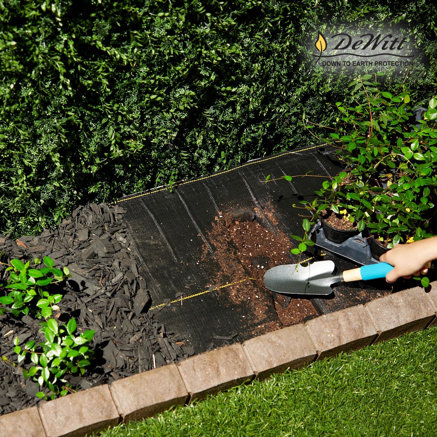 Dewitt SBLT4300 Sunbelt Woven Weed Barrier Landscape Fabric Ground Cover, 4-Foot Width x 300 Feet (4 Pack)