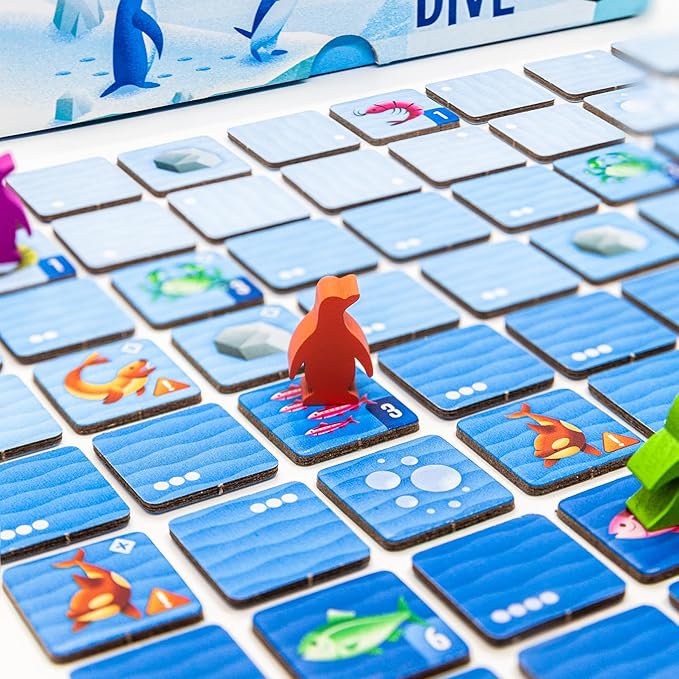AEG &amp Flatout Games | Deep Dive - A Push Your Luck Game for the Whole Family | From the Creators of Point Salad | Easy to Learn | Quick to Play | Adorable Penguin Meeples | Ages 10+ | 1-6 Players