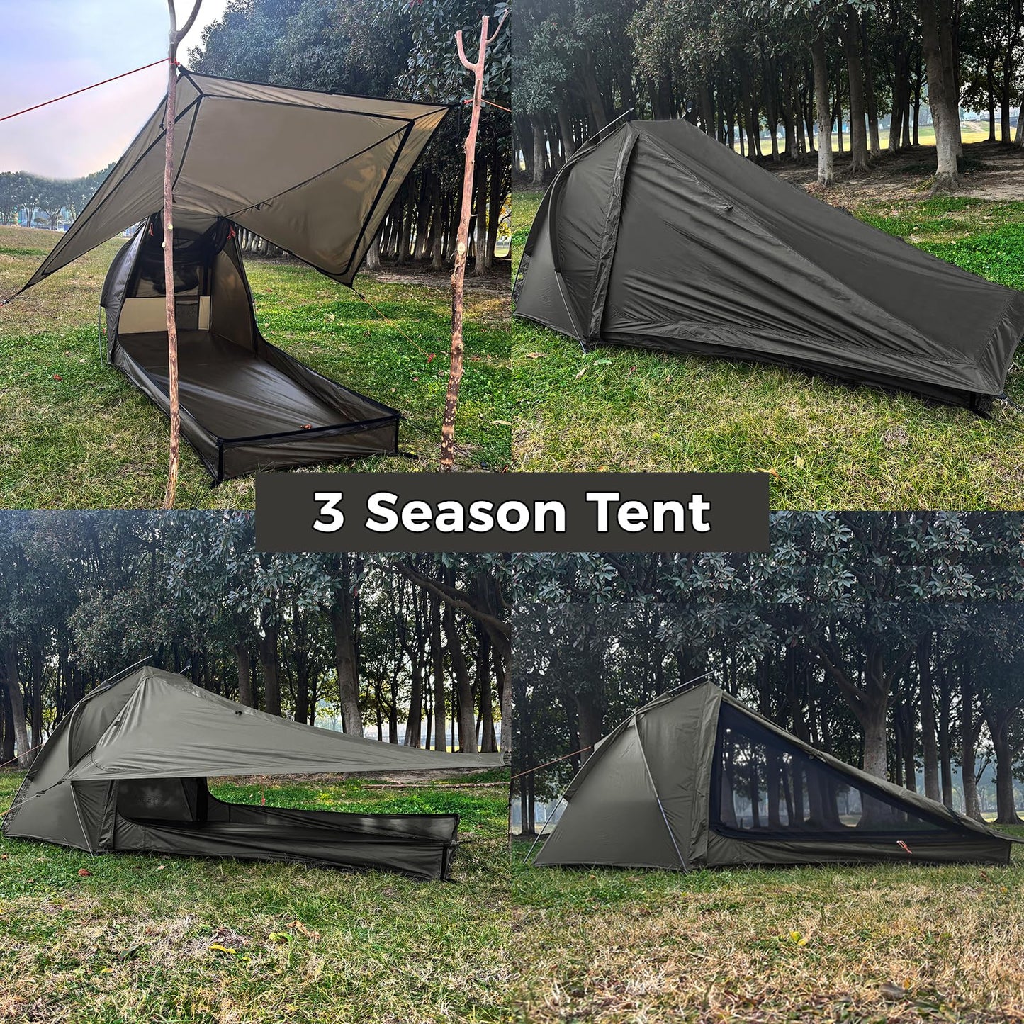 Onewind Ultralight One Person Tent and Ground Backpack Rain Cover,