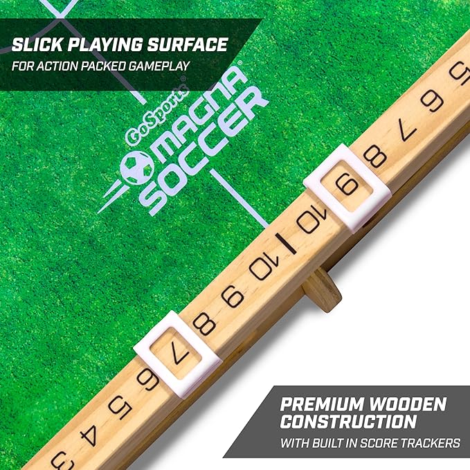 GoSports Magna Soccer Tabletop Board Game - Fast-Paced Magnet Game