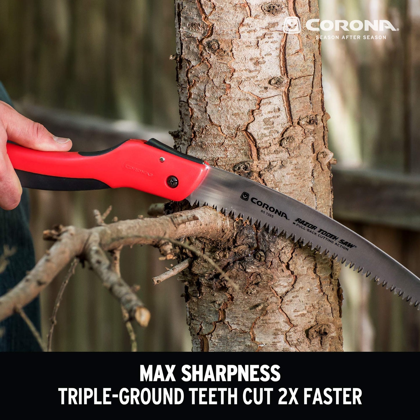 Corona Razor Tooth Folding Saw - 10 Inch Curved Blade