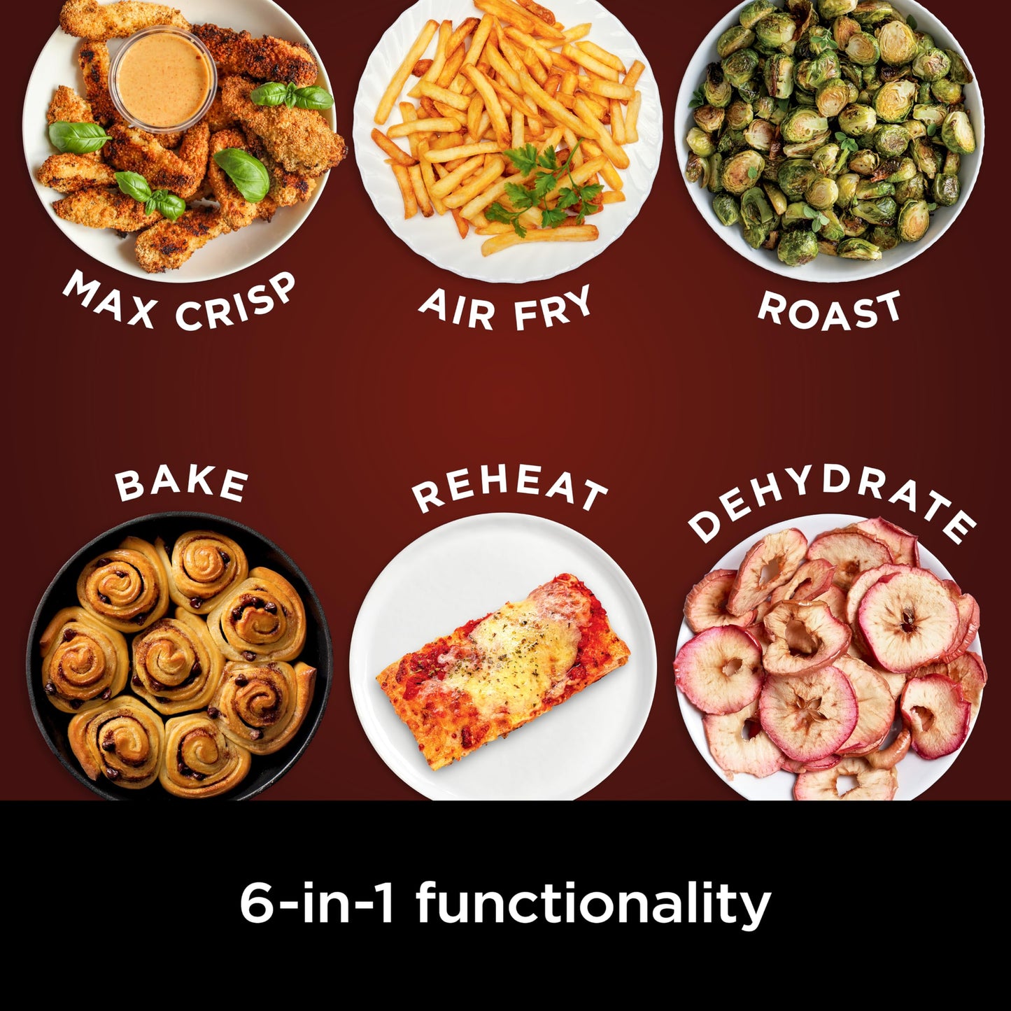 Ninja | Air Fryer | 4 QT Capacity | 4-in1 Roast, Crisp, Roast, Reheats, & Dehydrates | Dishwasher Safe Parts | Includes 20 Easy & Healthy Recipes | Compact | Grey | AF101