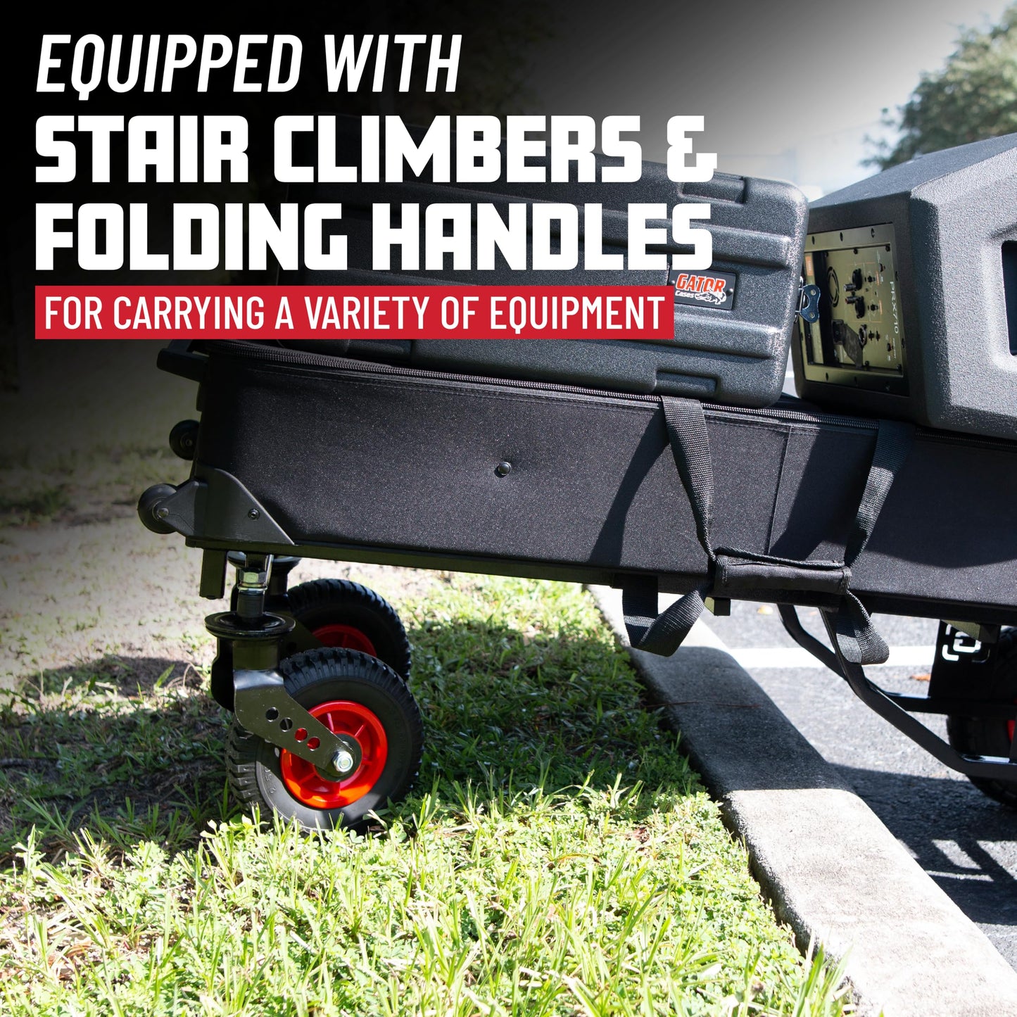 Gator Frameworks Folding Multi-Utility Cart with 30-52” Extension & 500 lbs. Load Capacity (GFW-UTL-CART52)
