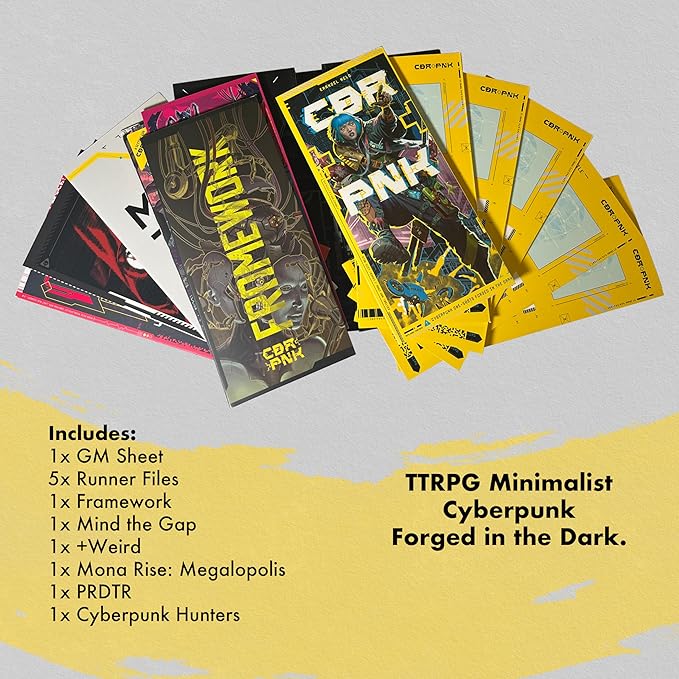Mythworks CBR+PNK: Augmented Edition Minimalist Pamphlet TTRPG Forged in The Dark