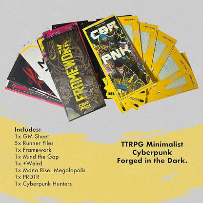 Mythworks CBR+PNK: Augmented Edition Minimalist Pamphlet TTRPG Forged in The Dark